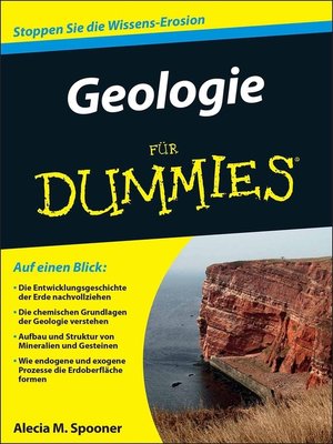 cover image of Geologie fÃ¼r Dummies